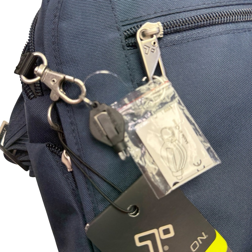 Travelon Classic Anti-Theft Tour Bag Midnight Blue Crossbody RFID 42472 NEW - Picture 6 of 13